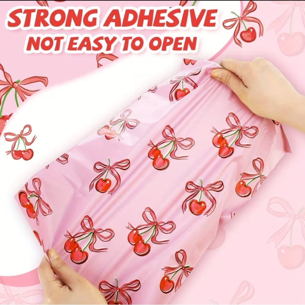 555PC Bundle 25 10โx13โ Poly Mailers, 25 Cards, 500 Stickers & 5 Bag Charms - Picture 5 of 15
